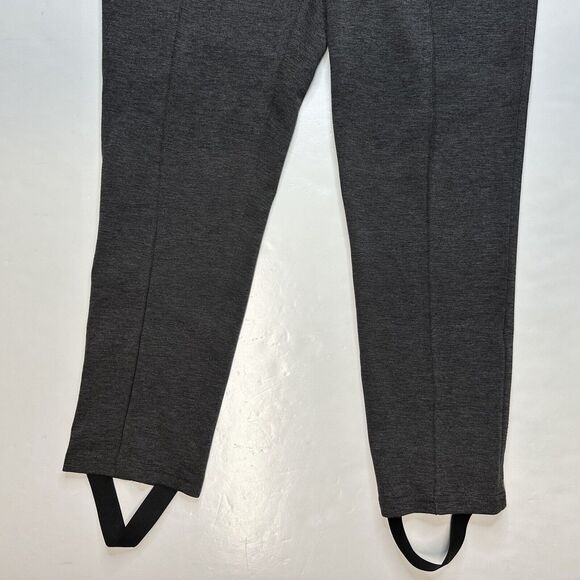 Soft Surroundings Skinny Ankle Pants PL Petite Large Gray Knit Stirrup Option - Picture 8 of 11